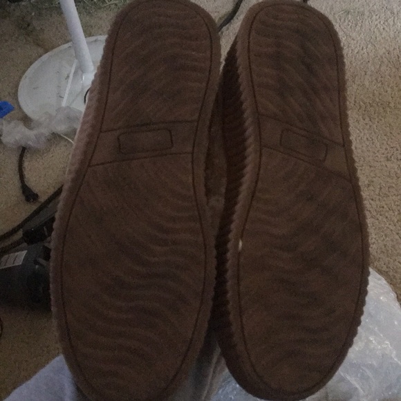 Platform Rose Gold Suede Shoes - Picture 2 of 4